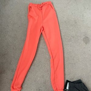 Peach joggers